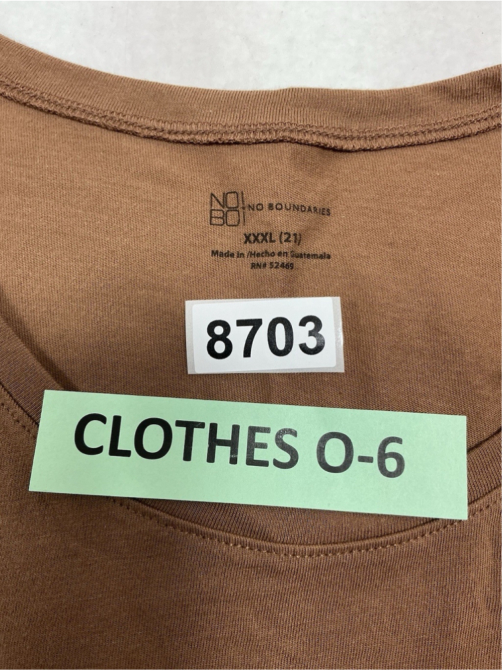 Womans NWT NOBO T Shirt Long Sleeve Pullover XXXL Brown - Picture 5 of 8